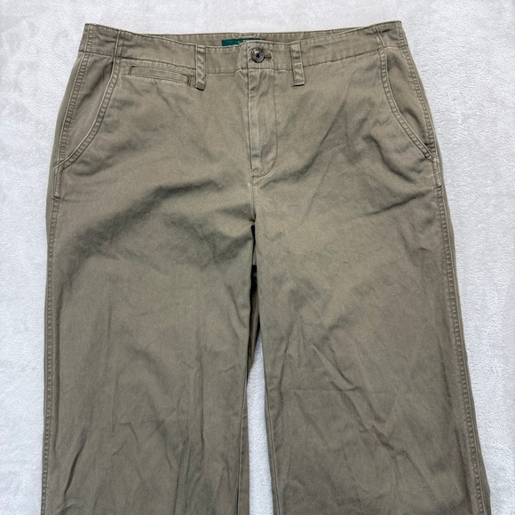 LRL Lauren Jeans Co Ralph Lauren Pants Women's 12 Biltmore Chino Khaki Wide Leg - Picture 3 of 15